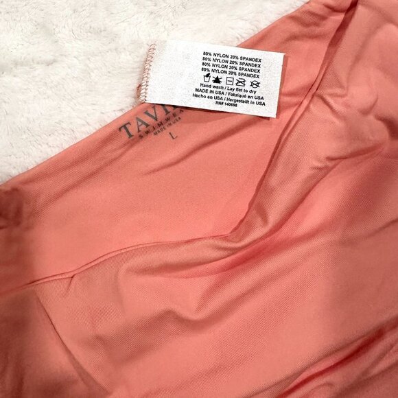 NWT Tavik Chloe Mini Cutout Swim Bottom in Coral - Large - Picture 3 of 10
